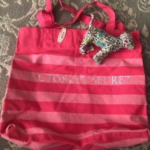 PINK Victoria’s Secret Bag W/ Graffiti Dog